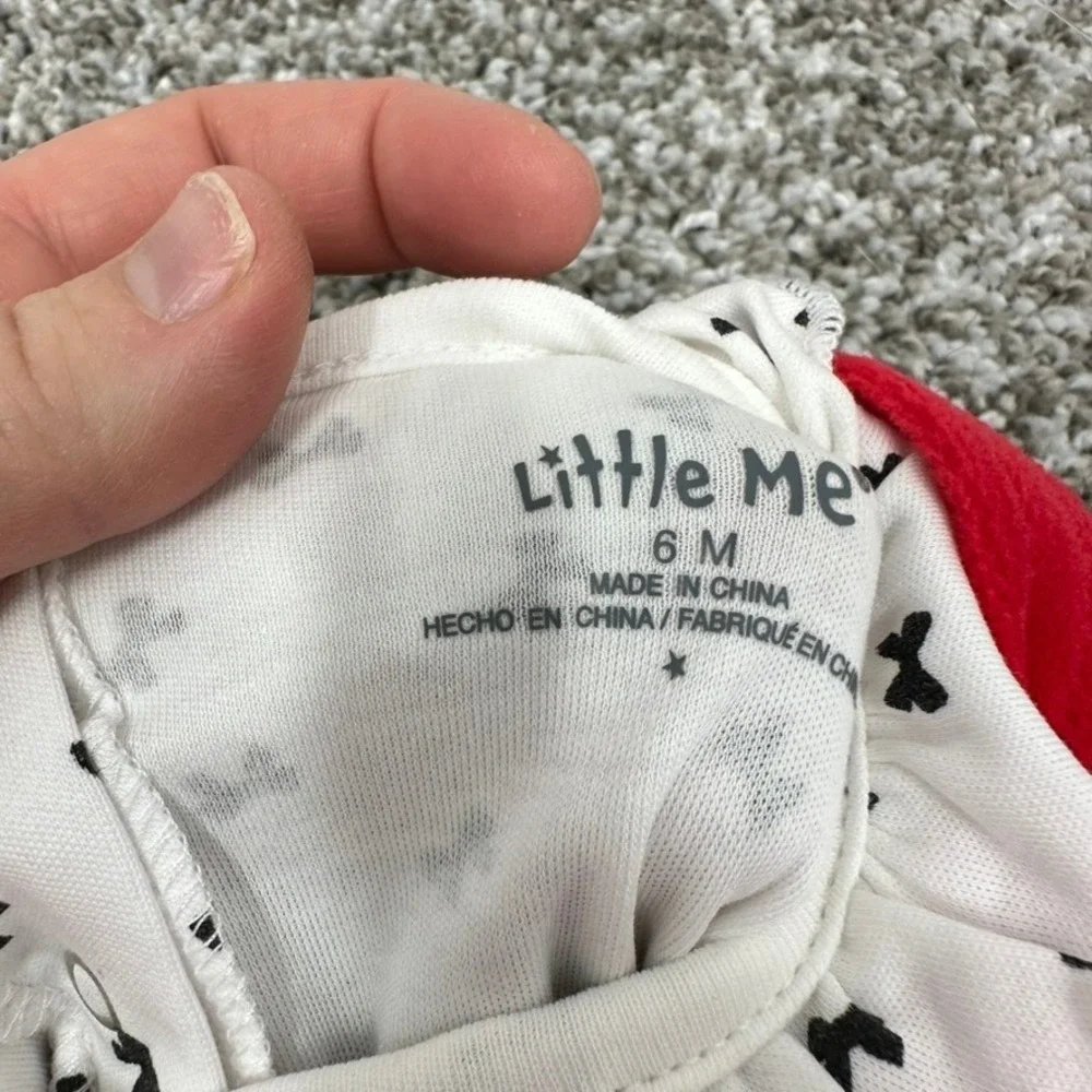 Little Me Festive Roses 3M Red Dress Outfit Set 2PC + Headband NWT Christmas‎ - Picture 8 of 9